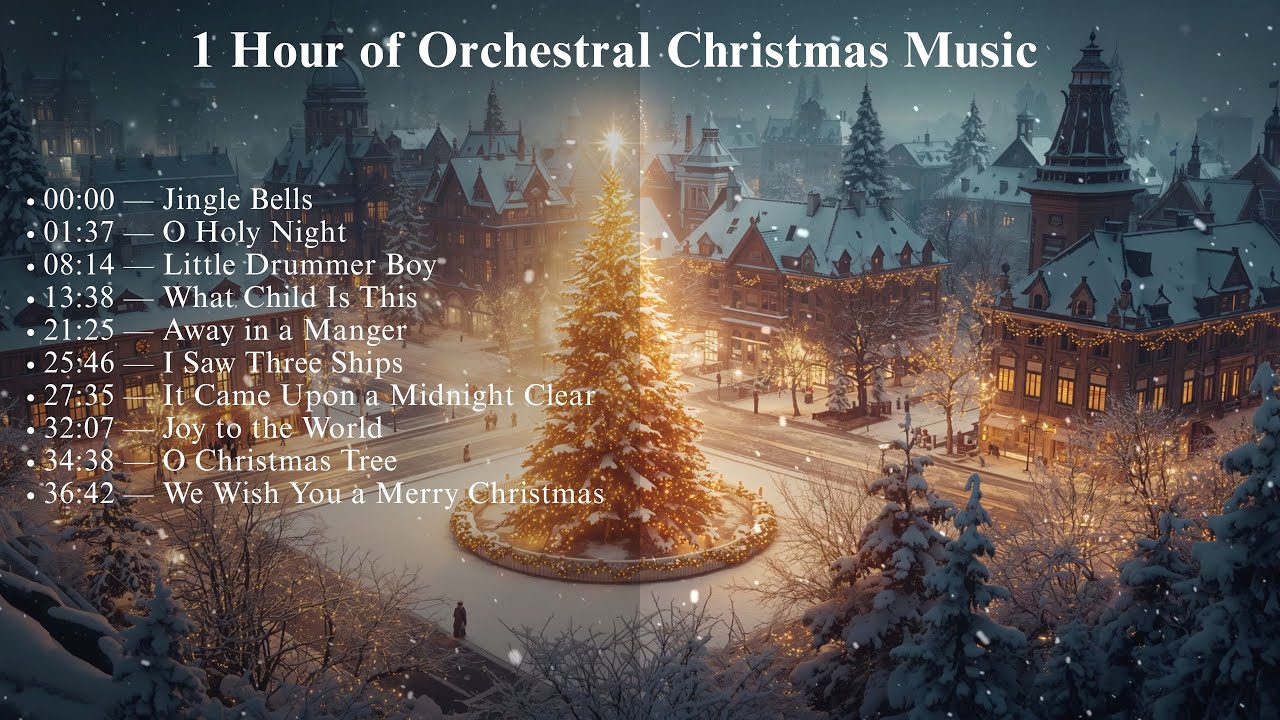 1 Hour of Orchestral Christmas Music - Relaxing and Calm - YouTube