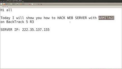 Hack with computer  remote access on backtrack 5 R3