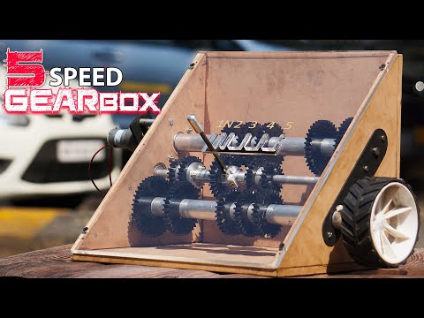 Making of 5 Speed Gearbox Manual Transmission Mechanism | Mechanical Project Ideas
