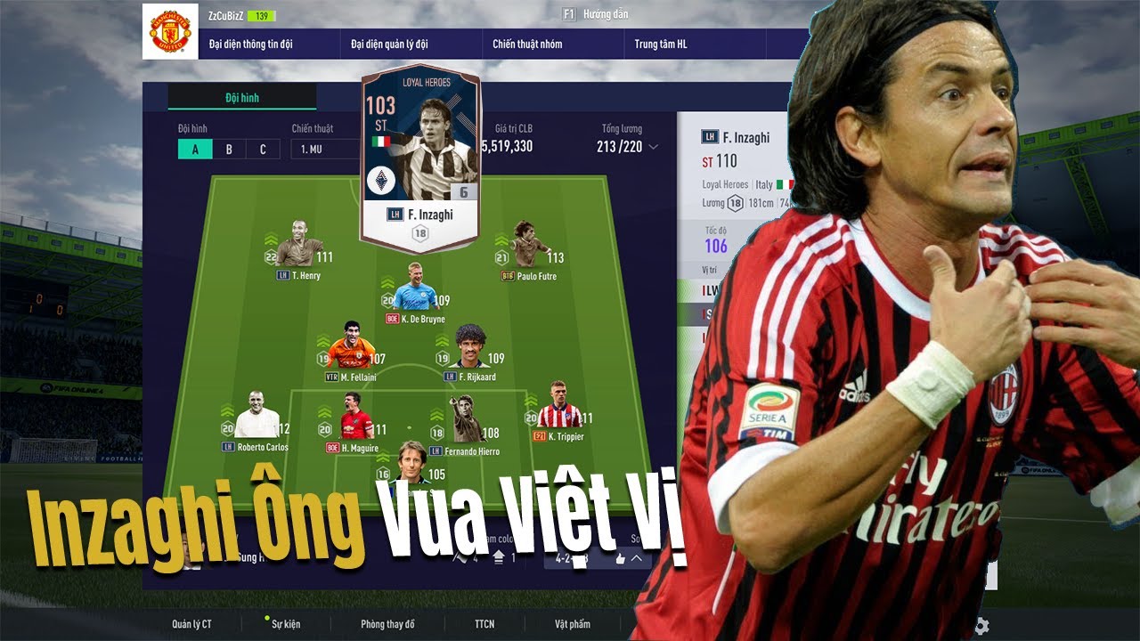 FIFA ONLINE 4 : Inzaghi Ông Hoàng Việt Vị | Vũ Sama