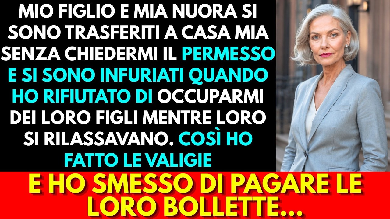 A 68 anni pensavo di aver visto tutto. Poi mio figlio è comparso alla porta con moglie, figli e un SUV pieno di valigie, senza nemmeno un avviso. La mattina dopo mia nuora mi ha guardata e ha...