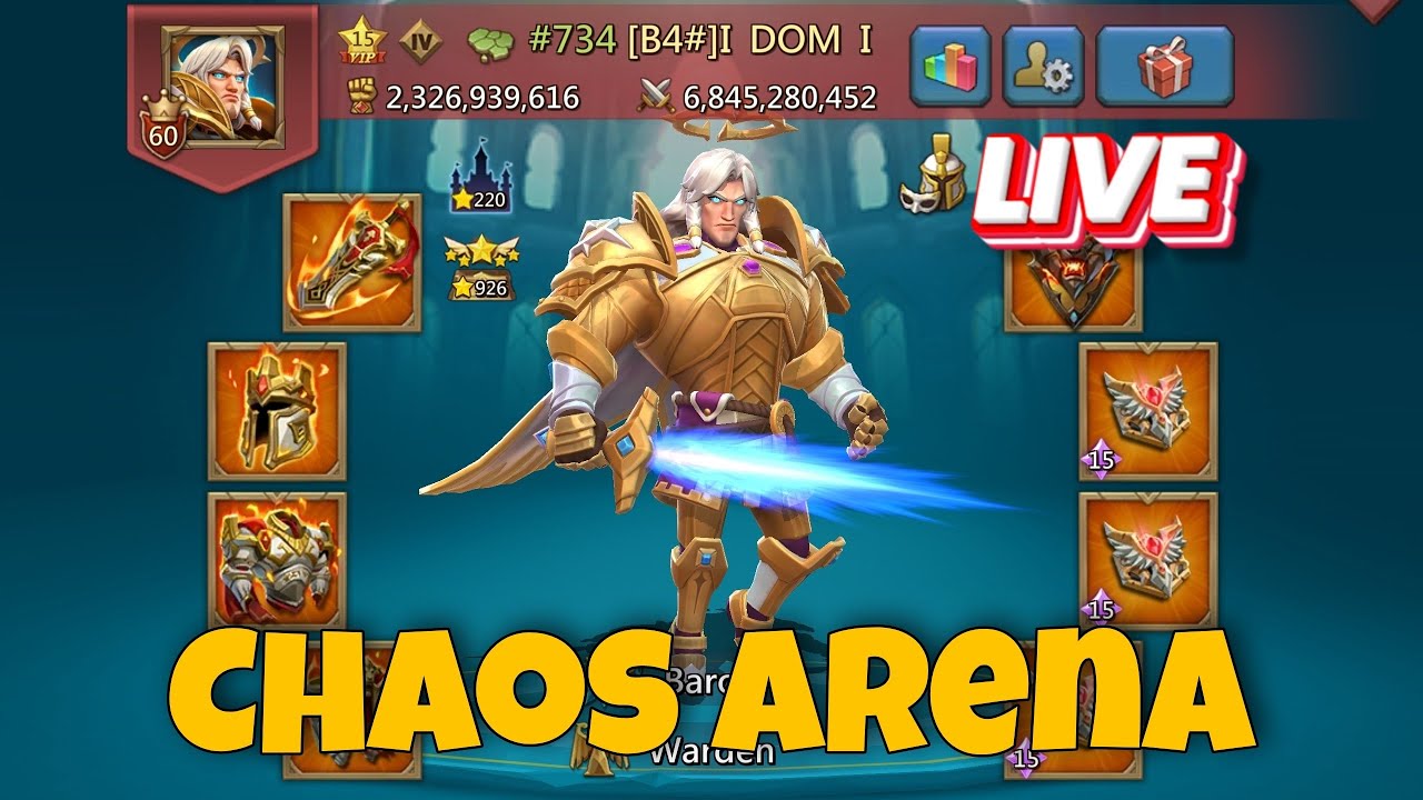 Lords Mobile - Chaos arena on DOM account - YouTube