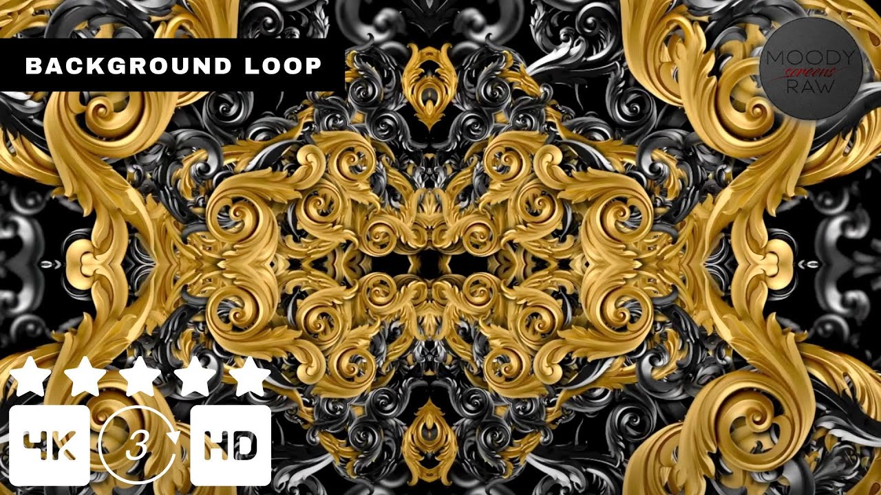 Luxury Home Display 4K Visual Loop (Silent) | Ambient Background | Seamless Loop (Royal)