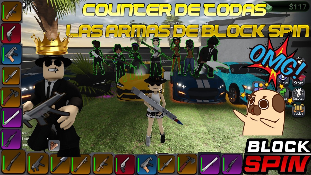 🔥BLOCK SPIN🔥💥EL COUNTER DE TODAS LAS ARMAS DE BLOCK SPIN💥 - YouTube