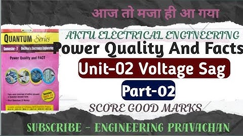 Power Quality And Facts Unit-02 | Voltage Sag  Part- 02 | Online And Offline UPS | AKTU lectures
