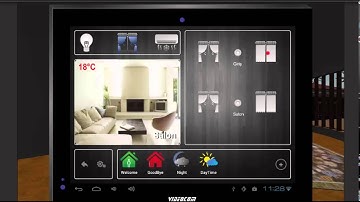 Videocom Smart Home System - Control by Android Touch Panel and mobile phone simulation