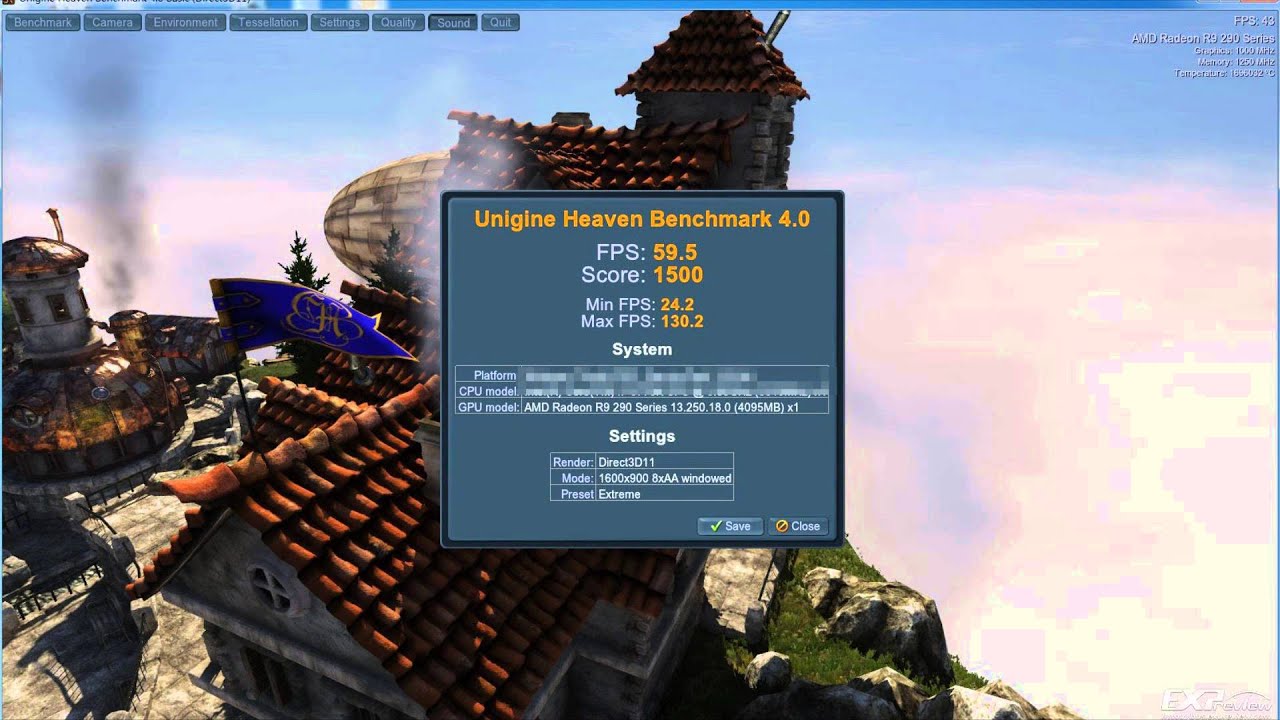 Amd Radeon R9 290x Unigine Heaven 4 0 Benchmark Score Youtube Amd Radeon R9 290x Unigine Heaven 4 0 Benchmark Score Youtube