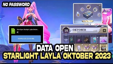 Data Open Starlight Layla | File Tambahan ML Lite