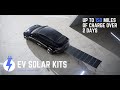 EV Solar Kits: Charge Anywhere (solar powered tesla kit)