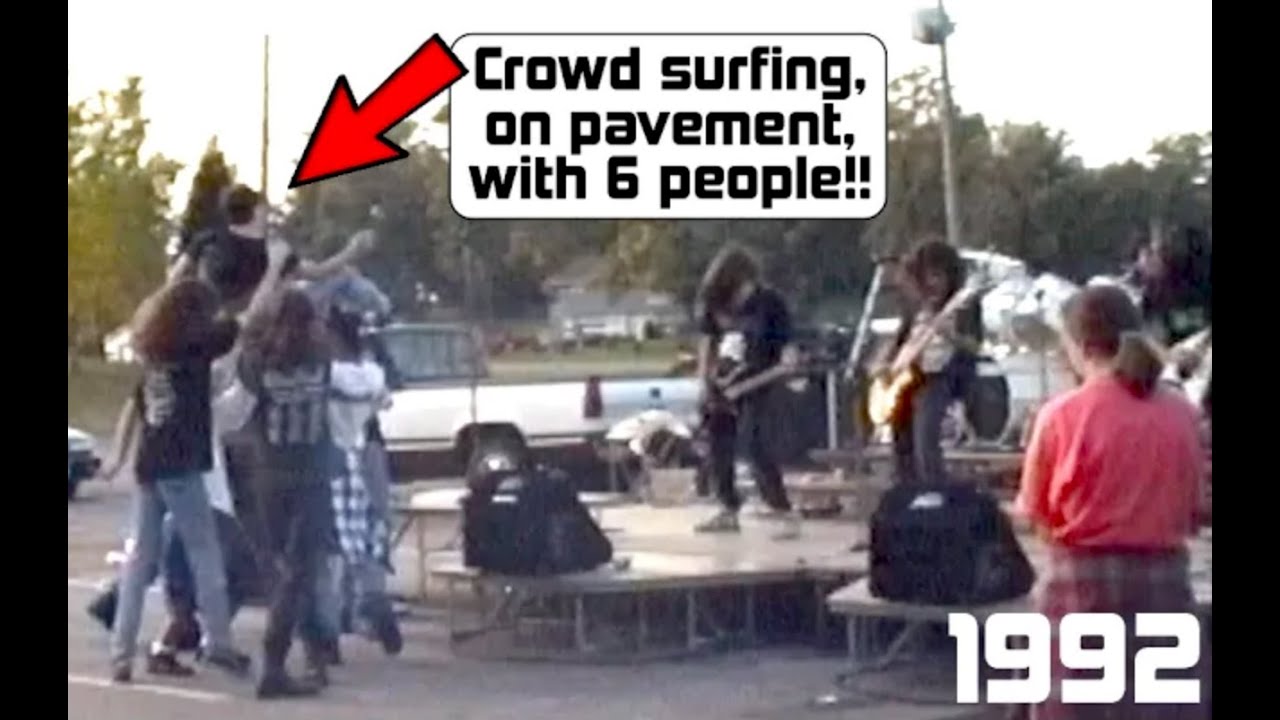 Awkward METAL concert EPIC when THIS happens! (1992) YouTube