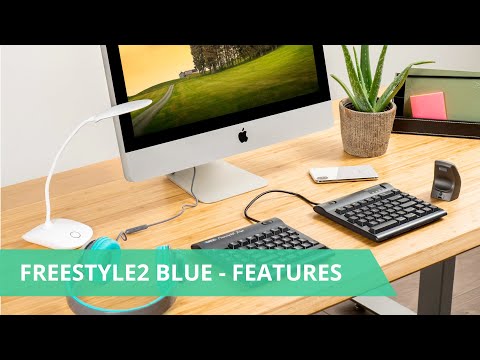 Kinesis Freestyle2 Blue Wireless Bluetooth Keyboard