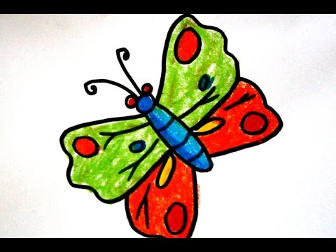  cara menggambar kupu kupu sangat mudah untuk anak siswa SD 