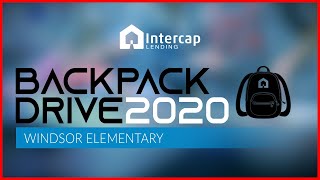 Windsor Elementary Backpack Drive 2020