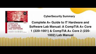 Complete A+ Guide to IT Hardware and Software Lab Manual: A CompTIA A+ Core 1 (220-1001)
