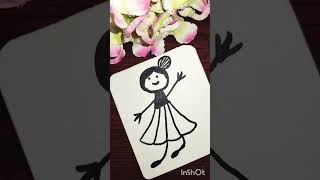 girl dawring skch pen and shorts videos #art #viral #viralvideos #drawing ✍️🥰