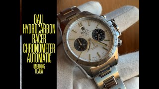 Ball Hydrocarbon Racer Chronograph Automatic CM2198CS2CJ-SL Watch Unboxing Review | Valjoux Relogios