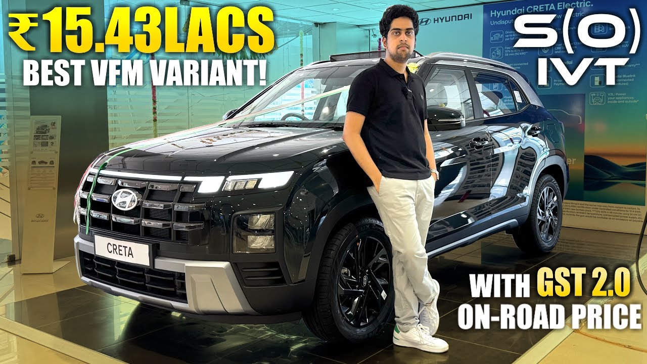 Hyundai Creta 2025 | S(O) Petrol IVT | Detailed Walkaround Review with On Road Price in Hindi