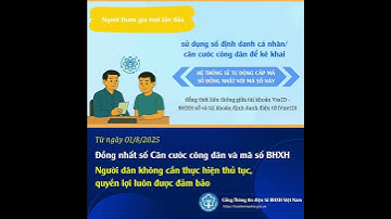Từ ngày 01/8/2025: Đồng nhất CCCD/Số định danh cá nhân và mã số BHXH