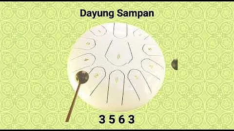 Dayung Sampan - (Traditional Indonesian Folk Song) - Steel Tongue Drum Music -10-Inch-11-Note