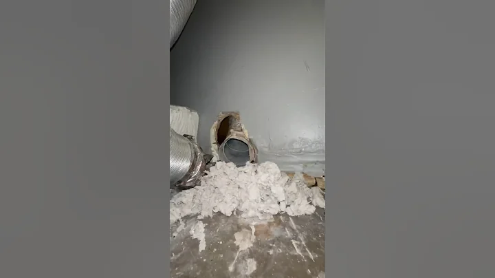 The Dryer STOPPED drying…heres why! #oddlysatisfying #dryerventcleaning #cleaning  #vacuumtherapy