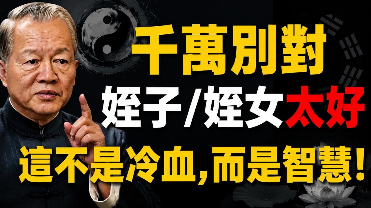 千萬別對「侄子外甥」太好!這不是善良,是害人!三種傷害,比你想的還嚴重 #親戚關係 #人性 #善良 #人生智慧 #家庭關係 #人際關係 #心理學 #職場 #做人道理 #長輩智慧 #易經 #台灣 縮圖