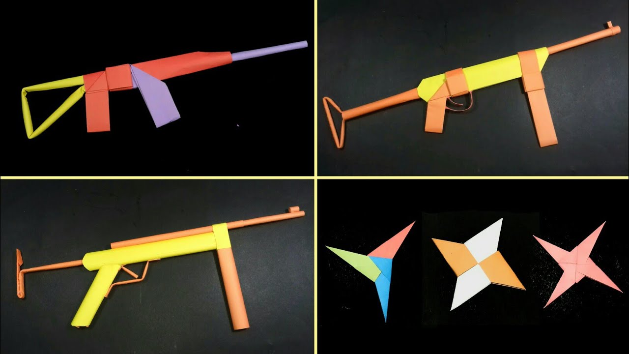 Оружие без бумаг. Оружие из бумаги. Оригами оружие. Оружие из бумаги без клея. Крутое оружие из бумаги.