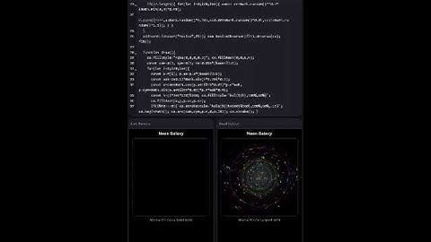 Neon Galaxy — Interactive Particle Rings (HTML + CSS + JS in less than 100 Lines) - code in comments