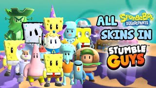 Stumble Guys - Gameplay of All Spongebob Skins (2024)