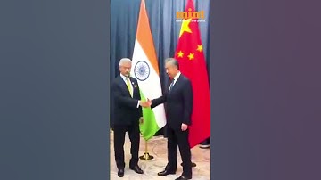 EAM #jaishankar Meets Chinese Counterpart Wang Yi On Sidelines Of #scosummit In Ankara