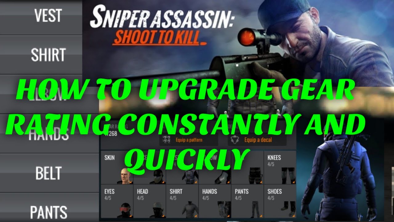 Sniper 3D how to gear rating upgrade quickly sniper 3D Fun Offline Gun Shooting Games