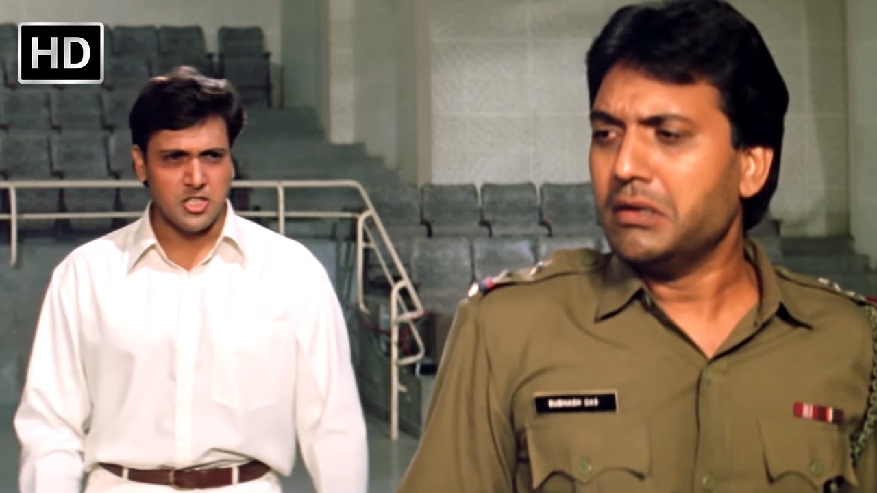 इस देश के मिट्टी का मर्द कभी नहीं टूटता | ANDOLAN Movie | Govinda, Sanjay Dutt