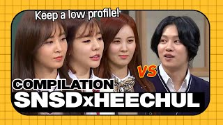 Girls' Generation and HeeChul confronting each other! #SNSD