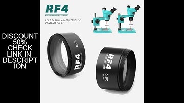 RF4 WD165 0.48X 0.5X 0.7X Auxiliary Microscope Objects Lens  for Trinocular Stereo Zoom Barlow Camer