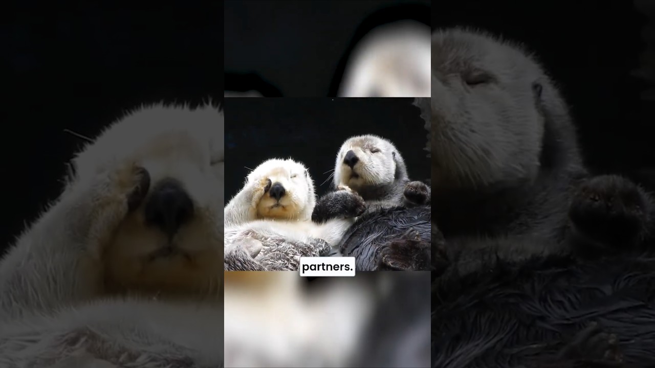 Who was the otter hiding from?!!! #shorts #seaotter