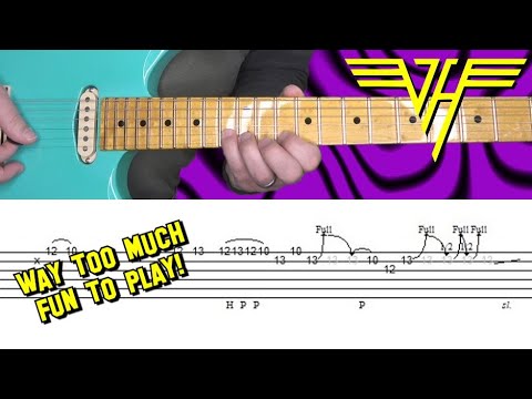 Van Halen   Ill Wait   Guitar Solo Lesson with Tabs