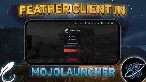 🔥How To Install Feather Client in Mojo Launcher | Feather Client in Mojo 600+ FPS in Low End Device