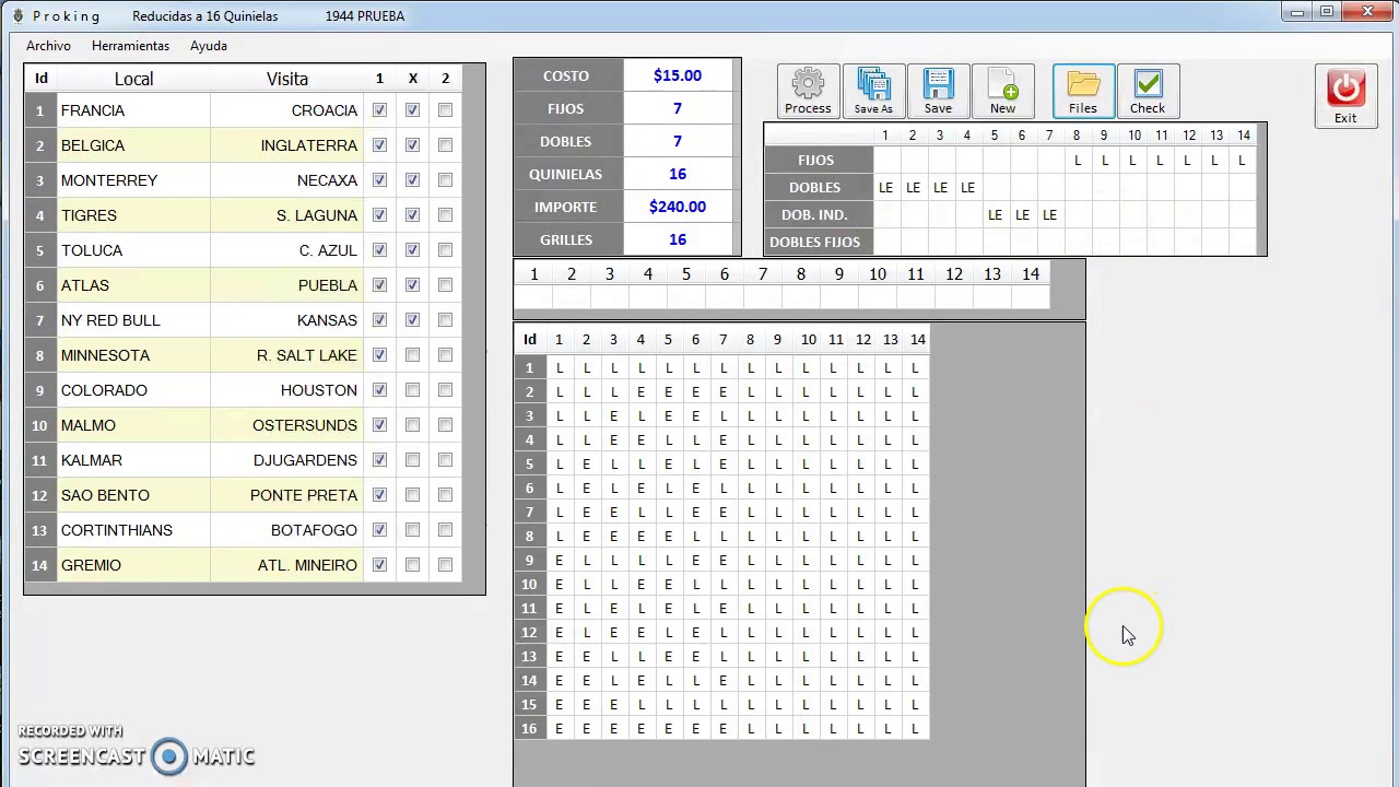 Presentacion de programa para hacer reducciones
