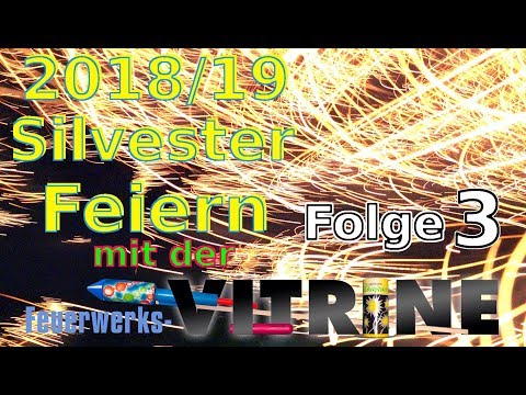 Silvester 2018 /19 Berlin Krasses Feuerwerk Feuerwerksvitrine Folge 3