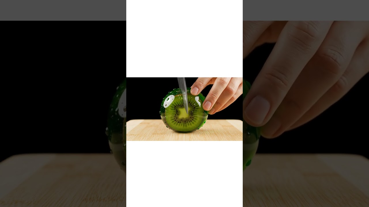 🕊️🍐 AI Fruit ASMR: Watch This Kiwi Get Cut! So Satisfying 🤩✨