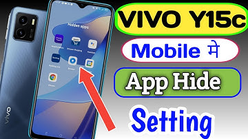 How to Hide Apps in Vivo Y15C/VIVO Y15c me App Hide setting | App Hide kaise karen Vivo Y15c mein