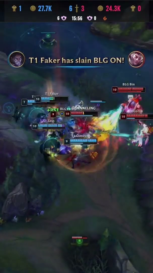 A BLG inicia a luta, mas a T1 revida bem e leva a melhor #Worlds2024