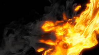 Fire Background Video 4K - Intense Burning Fire Effect Black Screen screenshot 1
