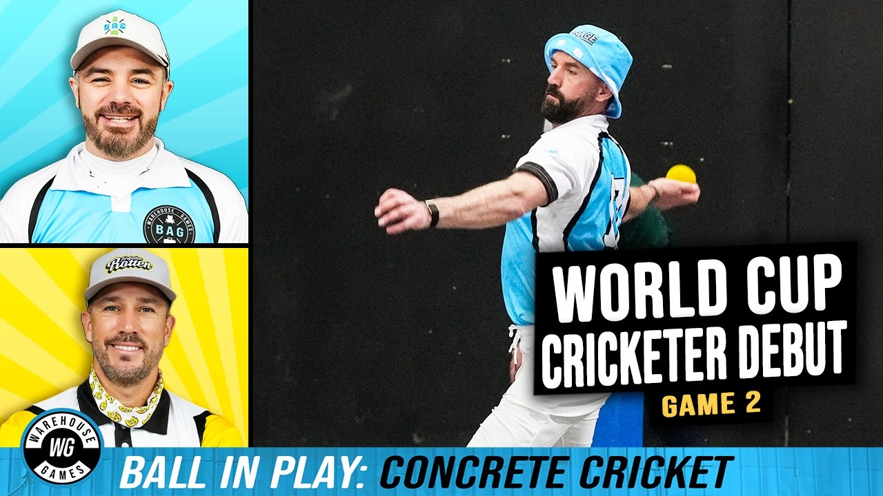 World Cup Cricketer Makes Debut! | Game 2 | Baggage vs Rotten | Ball in Play: Concrete Cricket