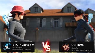 STAR Captain vs OBITO9X TDM Intense Fight Reaction.......PUBG MOBILE || @STAR-Captain @obito9x