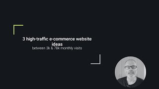 3 ecommerce websites with high traffic and low DR