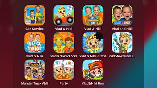 Vlad & Niki Car Service,Supermarket,Vlad & Niki - World,12 Locks,Vlad & Niki - Cooking Party,Run screenshot 2