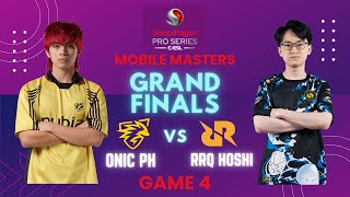 ONIC PH vs RRQ Hoshi Game 4 | Grand Finals | Snapdragon Pro Series ESL Mobile Masters