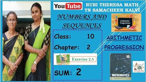 10th Maths _Samacheer Kalvi _Chapter 2_Numbers&Sequences_ Arithmetic progression_Exercise 2.5_Sum 2