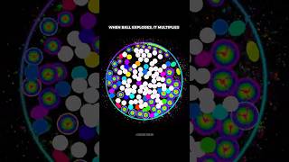 This Ball Multiplies After Exploding #bouncingball  #creativcoding #satisfying