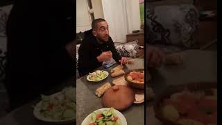 Hakim ZYACH eating moroccan tagin